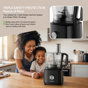 Syinix 800W 5-in-1 Food Processor & Blender (Q70FP1) - 2.1L Unbreakable Jar | PrimeBlend Culinary Master for Chopping & Dough