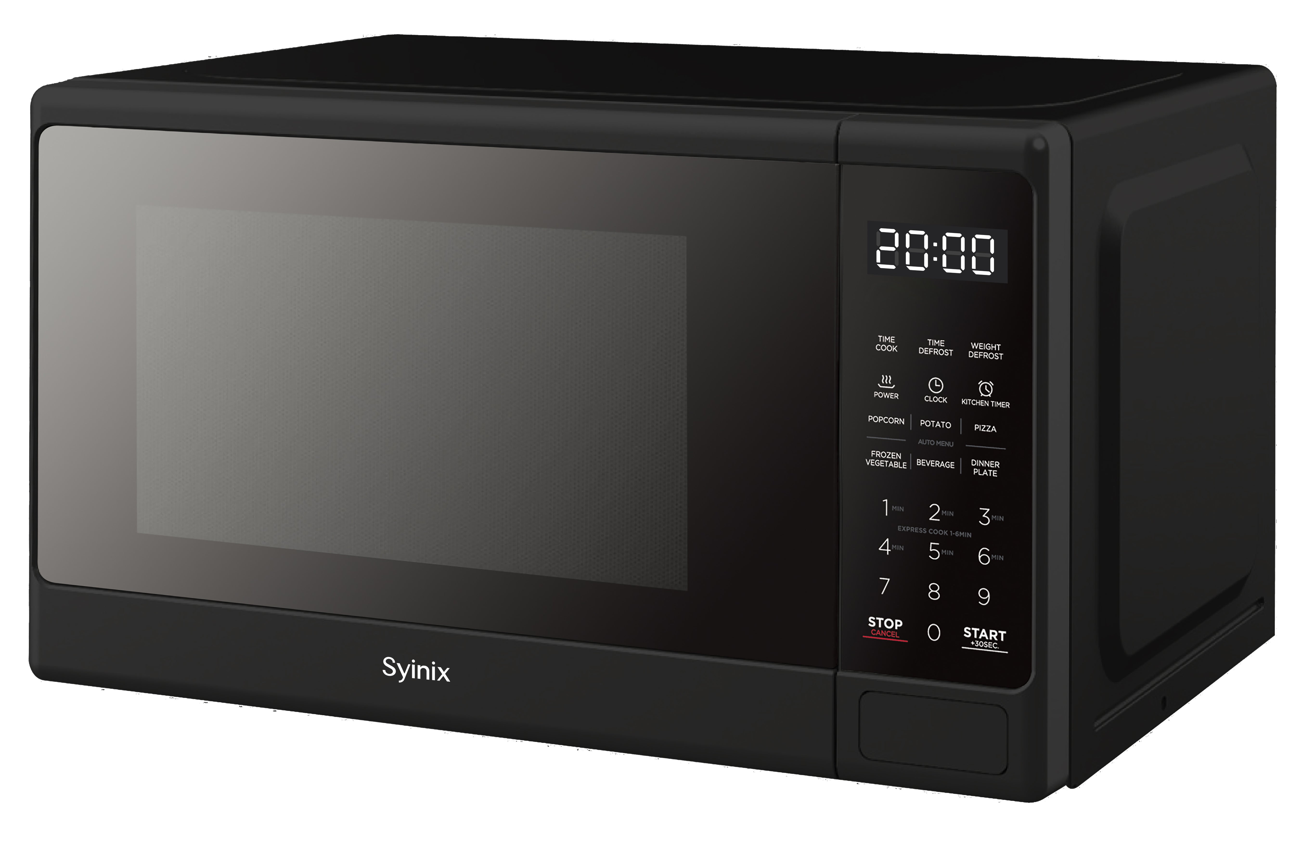 Syinix Micro Chef 20L Microwave Oven MW720-05E Black – 700W Digital Microwave