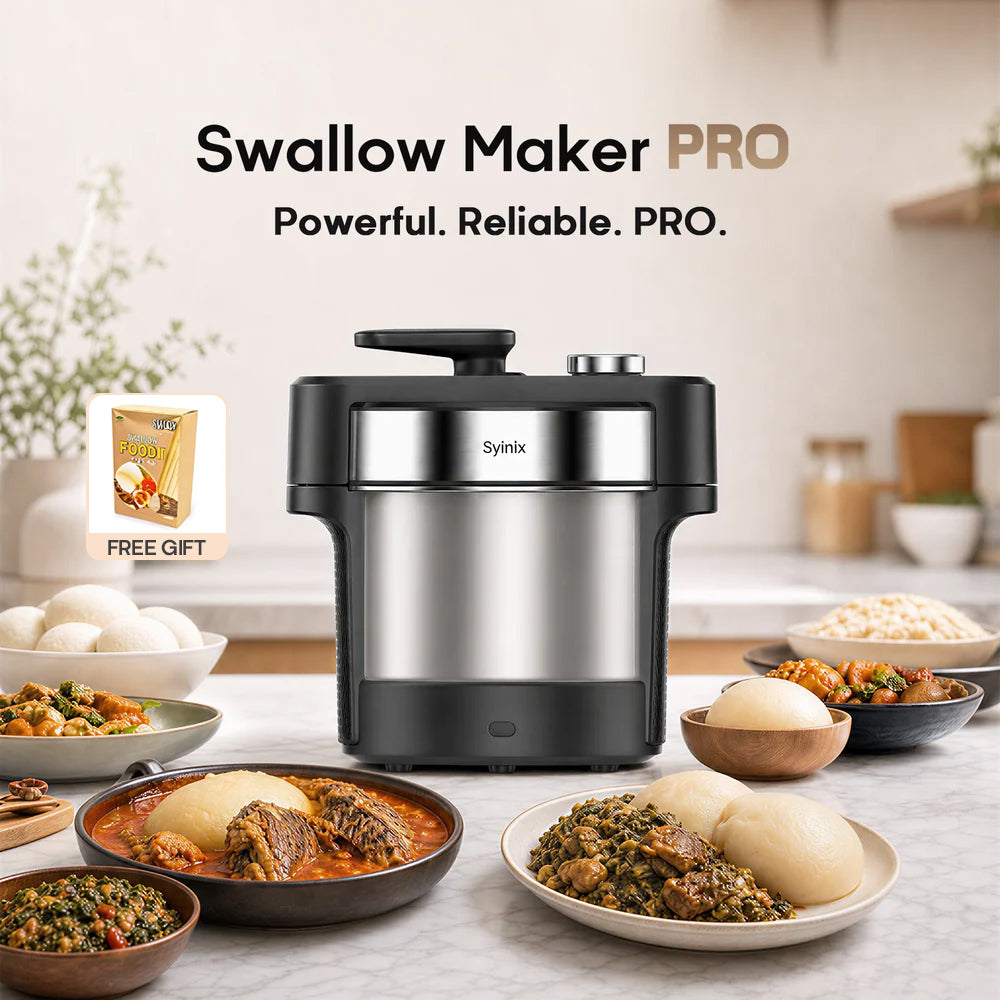 Syinix Swallow Maker PRO | 45-Min Fast Cook Fufu Machine+ Free Flour Gift Included🎁
