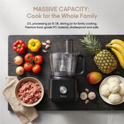 Syinix 800W 5-in-1 Food Processor & Blender (Q70FP1) - 2.1L Unbreakable Jar | PrimeBlend Culinary Master for Chopping & Dough