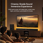 Syinix SYN-S60 Soundbar with Subwoofer – Bluetooth Home Theater Audio System