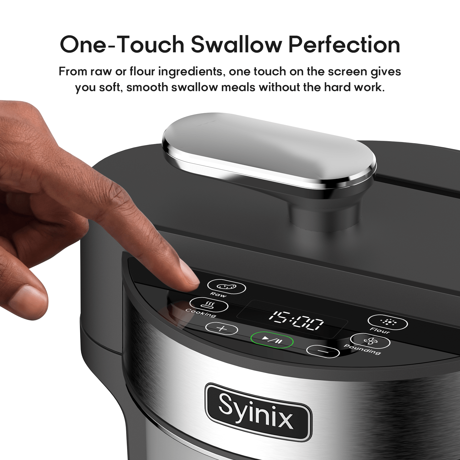 Syinix Swallow Maker Ultra – Smart Automatic Swallow & Food Processing Machine (5L)