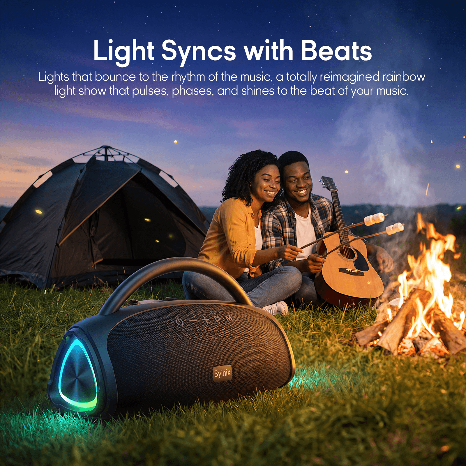 Syinix TROCHI Pro Bluetooth Speaker SYN-V30 – 30W Portable Waterproof Wireless Speaker