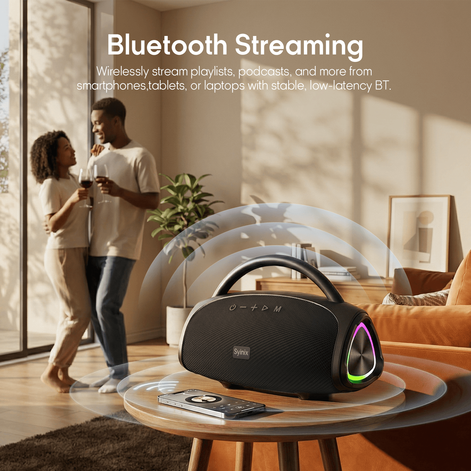 Syinix TROCHI Pro Bluetooth Speaker SYN-V30 – 30W Portable Waterproof Wireless Speaker