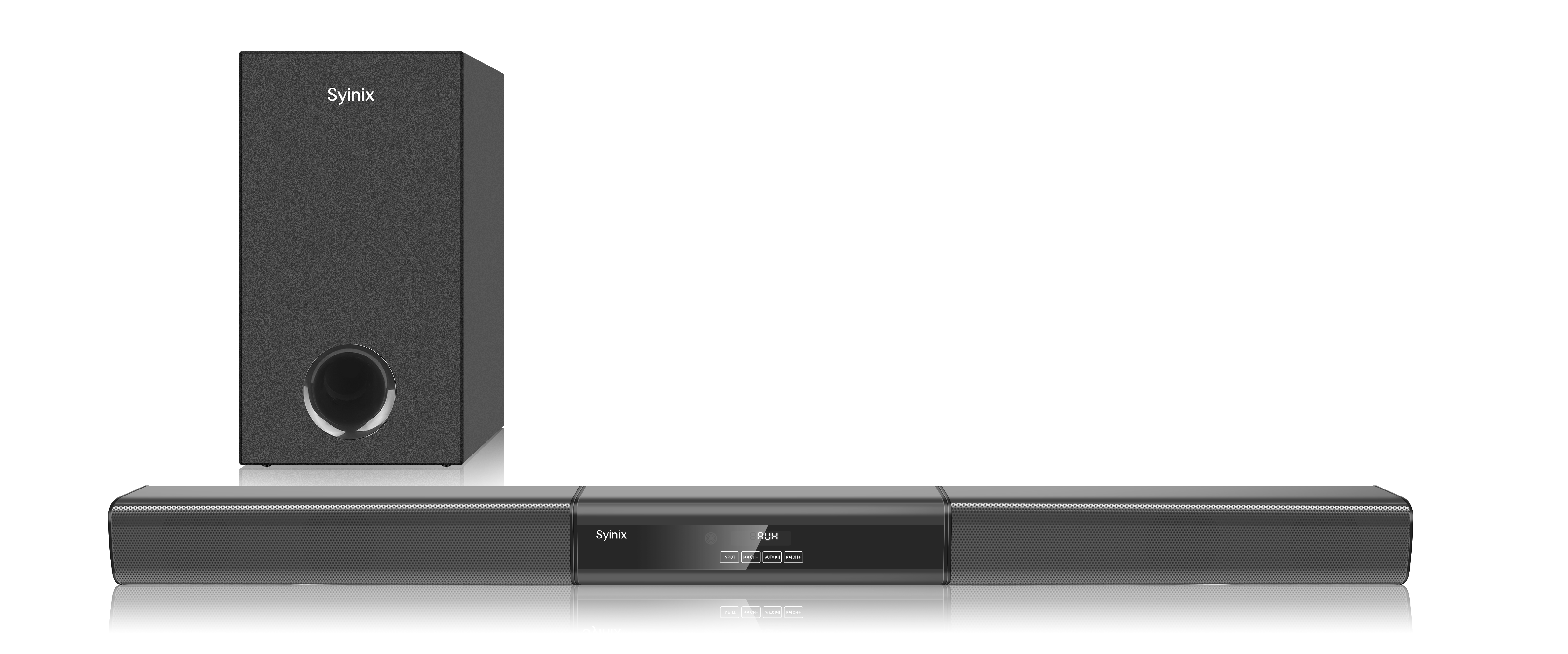 Syinix SYN-S60 Soundbar with Subwoofer – Bluetooth Home Theater Audio System
