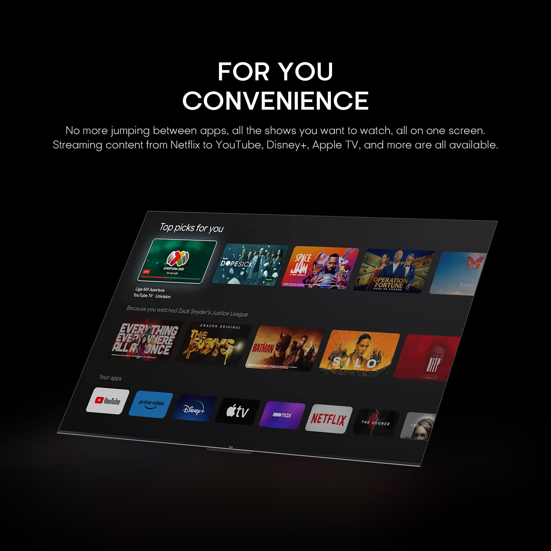 SYINIX 50'' FRAMELESS 4K GOOGLE TV 50U61G