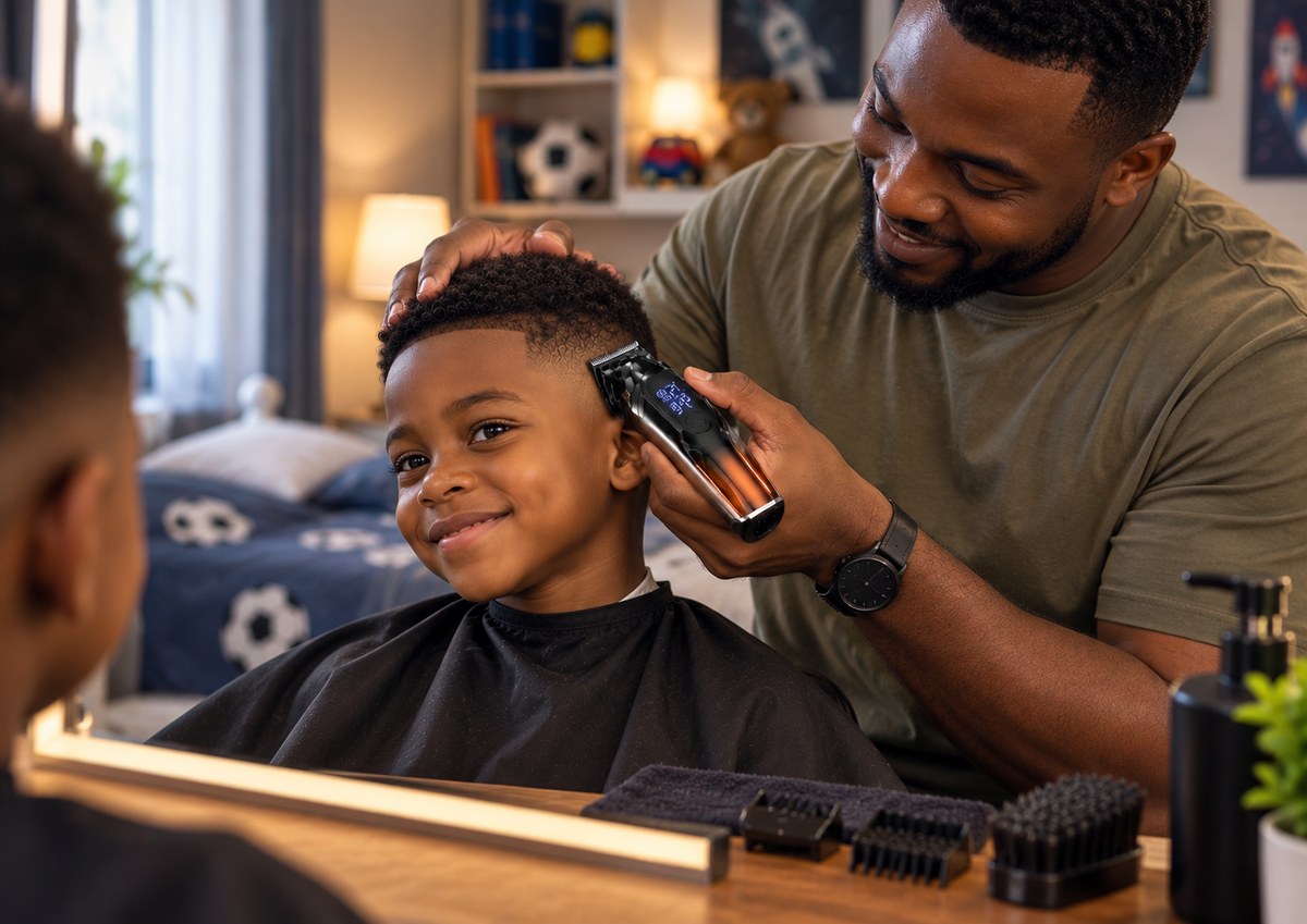 Hair clipper visual from the Syinix grooming guide