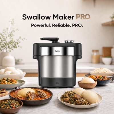 Syinix Swallow Maker PRO | 45-Min Fast Cook Fufu Machine