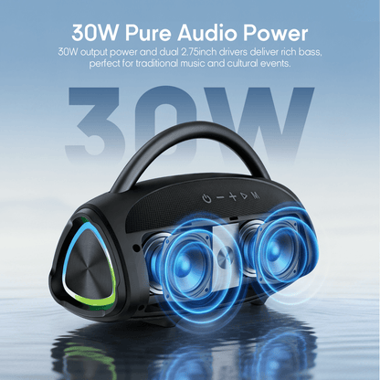 Syinix TROCHI Pro Bluetooth Speaker SYN-V30 – 30W Portable Waterproof Wireless Speaker