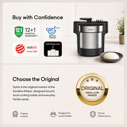 Syinix Swallow Maker PRO | 45-Min Fast Cook Fufu Machine