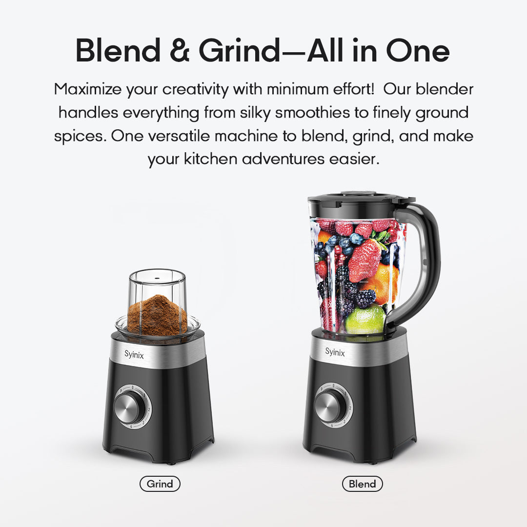 SYINIX BLENDER-2-in-1 High-Speed Blending 700W SBL70E1