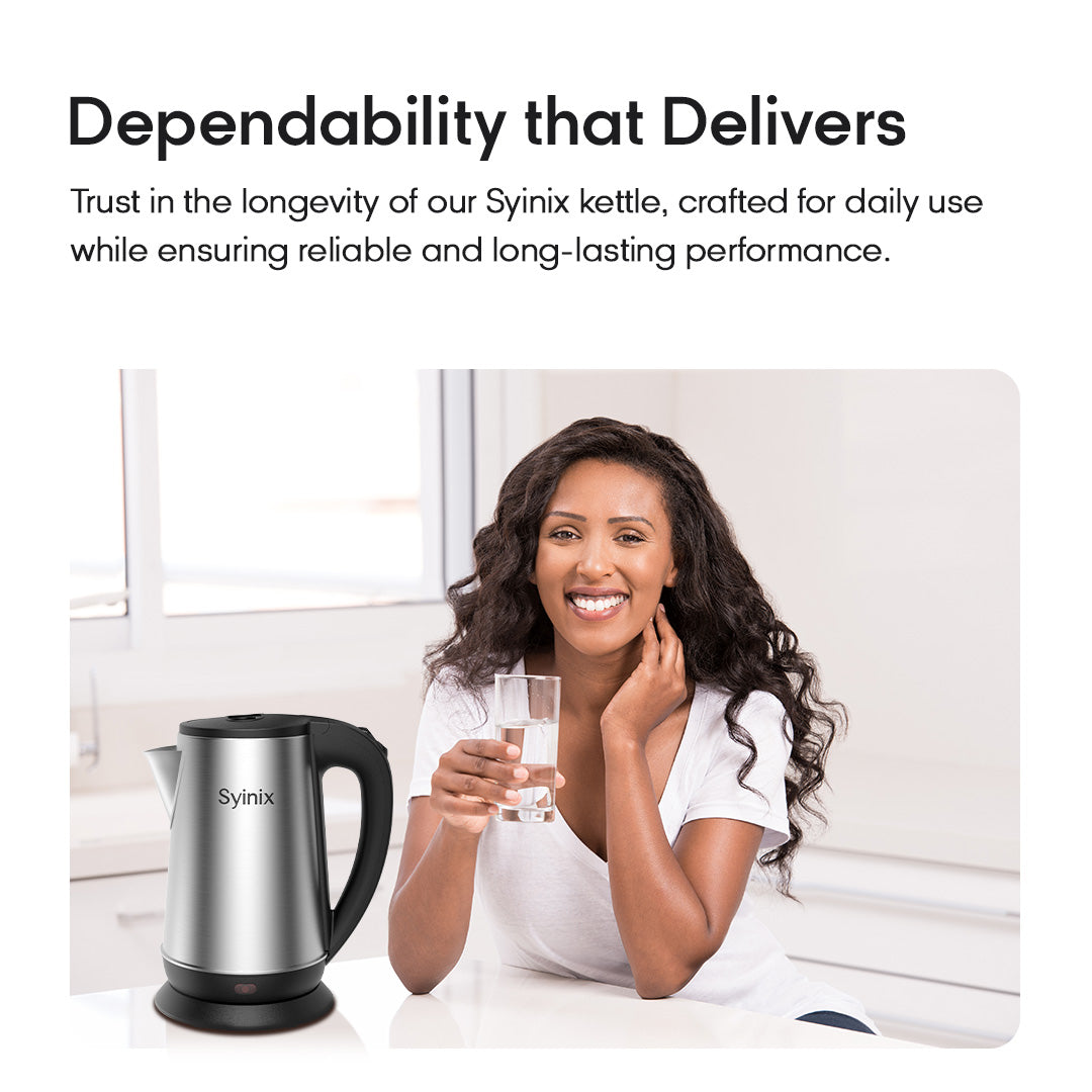 SYINIX KETTLE 2.2L 2000W Boil Dry Protection SKE22U1