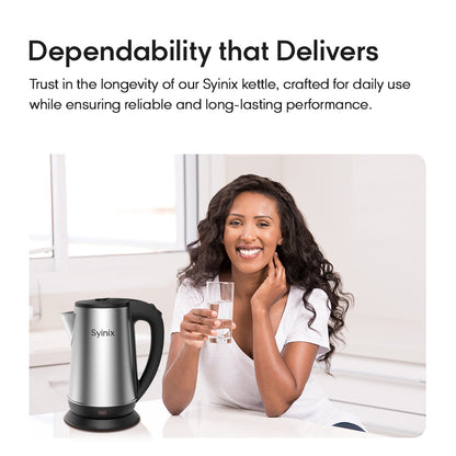 SYINIX KETTLE 2.2L 2000W Boil Dry Protection SKE22U1