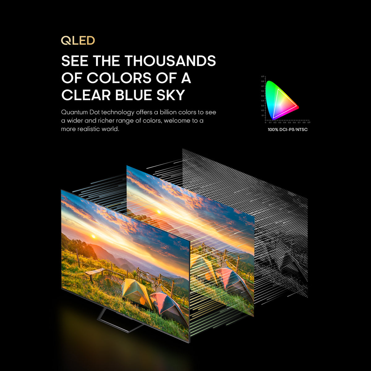 Syinix 55-Inch QLED 4K Frameless Google TV 55Q61H