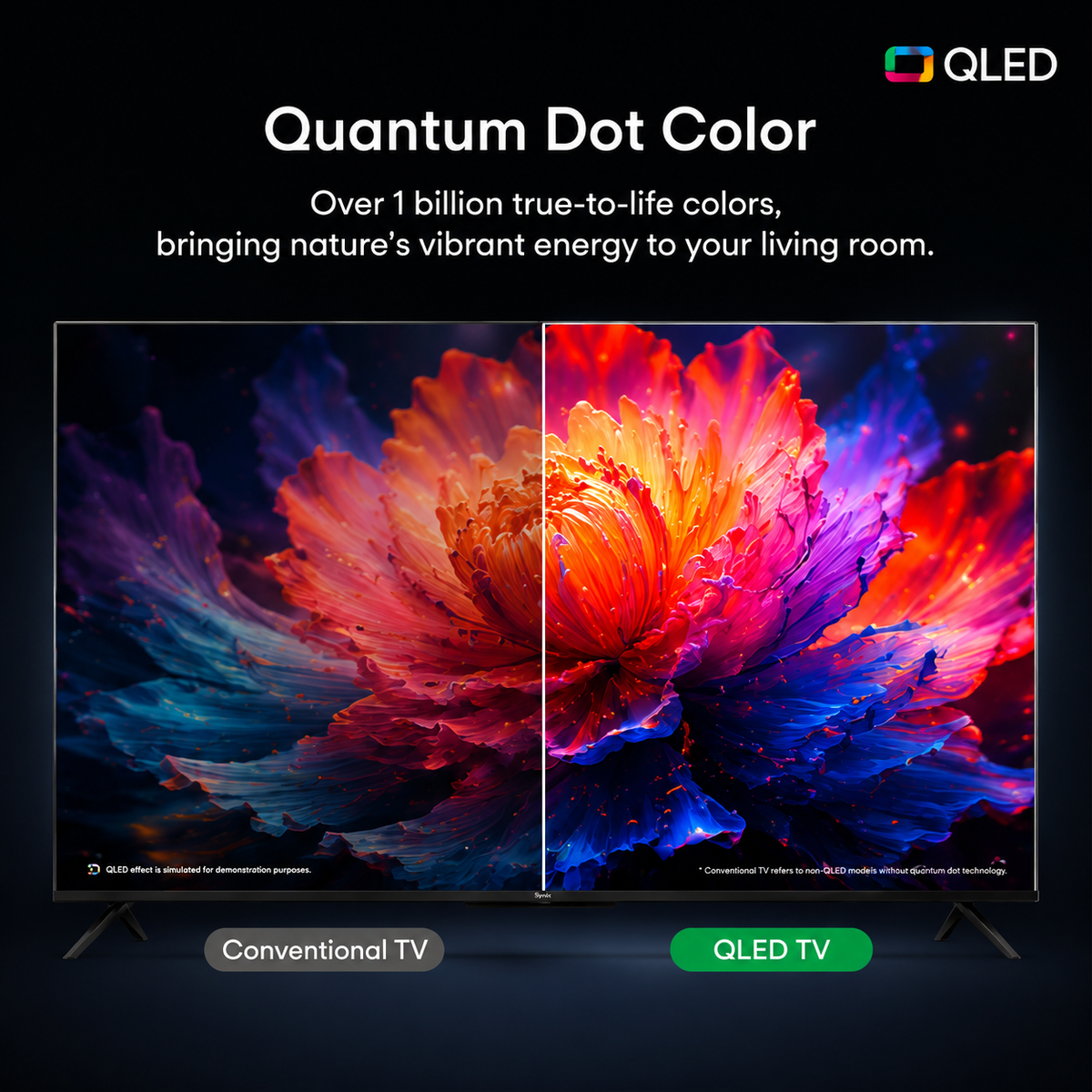 Syinix 55-Inch QLED 4K Google TV 55Q61K