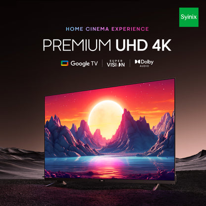 SYINIX 55'' FRAMELESS 4K GOOGLE TV 55U61G