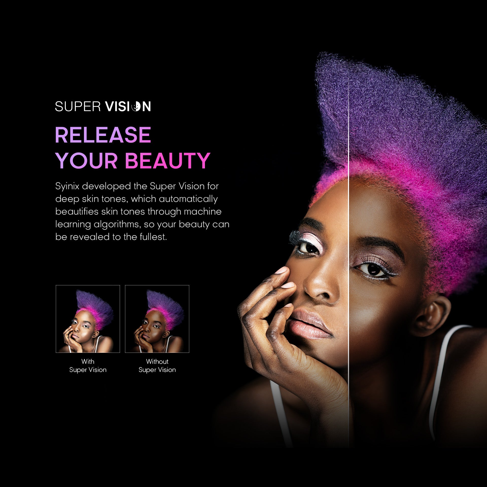 SYINIX 55'' FRAMELESS 4K GOOGLE TV 55U61G